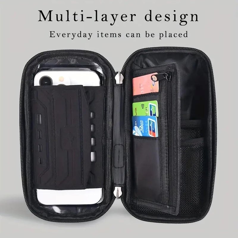 WOLFILIST Bike Phone Holder EVA Waterproof Bike Front Frame Bag Top Tube Bike Bag Bicycle Phone Mount Cycling Pouch with Rain Cover Bike Accessories Gifts for Cyclists Men - Image 5